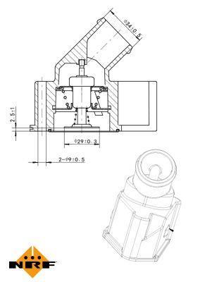 Thermostat d'eau (Calorstat) NRF B.V. ref. 725122