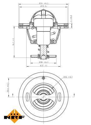 Termostato, refrigerante NRF B.V. ref. 725126