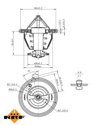 Thermostat d'eau (Calorstat) NRF B.V. ref. 725132