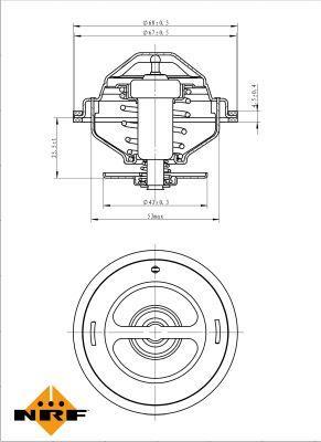 Termostato, refrigerante NRF B.V. ref. 725139
