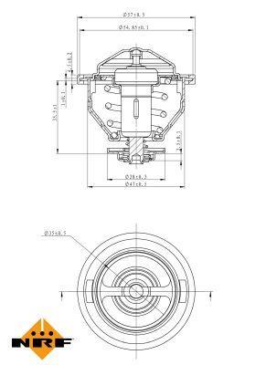Thermostat d'eau (Calorstat) NRF B.V. 725140