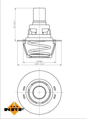 Thermostat d'eau (Calorstat) NRF B.V. ref. 725141