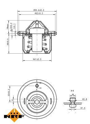 Termostato, refrigerante NRF B.V. ref. 725152