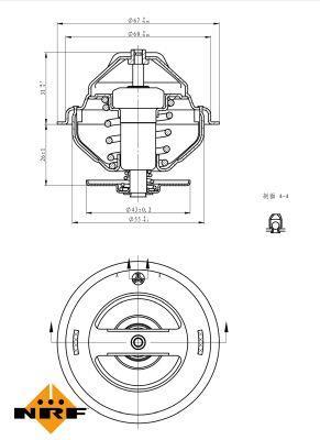 Thermostat d'eau (Calorstat) NRF B.V. ref. 725158