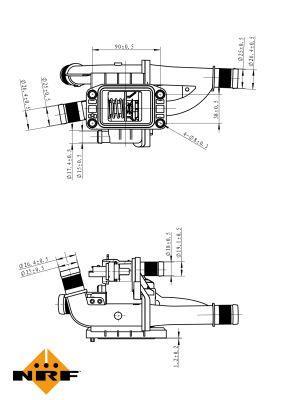 Termostato, refrigerante NRF B.V. ref. 725163