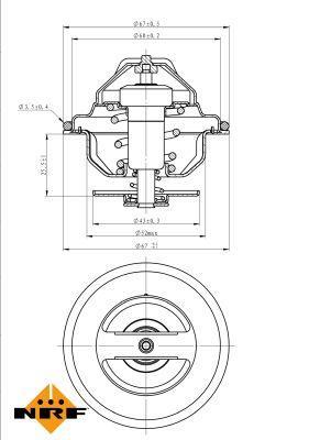 Thermostat d'eau (Calorstat) NRF B.V. ref. 725184