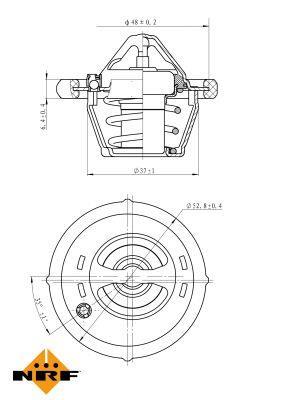 Thermostat d'eau (Calorstat) NRF B.V. ref. 725187