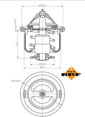 Thermostat d'eau (Calorstat) NRF B.V. ref. 725190