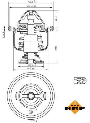 Termostato, refrigerante NRF B.V. ref. 725199