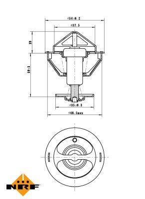Termóstato de água NRF B.V. ref. 725200