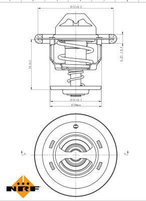 Thermostat d'eau (Calorstat) NRF B.V. 725206