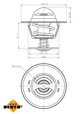 Thermostat d'eau (Calorstat) NRF B.V. ref. 725218