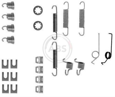 Kit d'accessoires pour mâchoire de frein à tambour A.B.S. ALL BRAKE SYSTEMS BV. ref. 0519Q