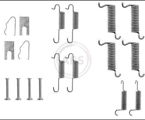 Kit d'accessoires pour mâchoire de frein à tambour A.B.S. ALL BRAKE SYSTEMS BV. ref. 0536Q