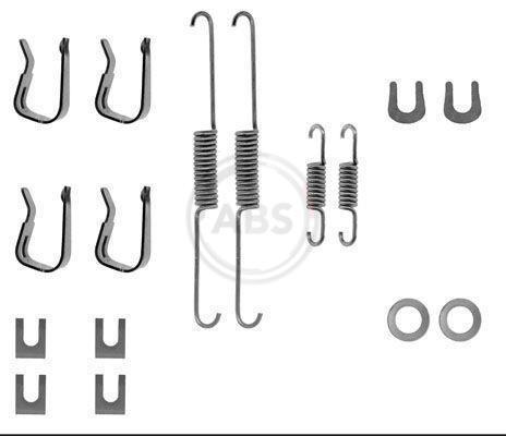 Kit d'accessoires pour mâchoire de frein à tambour A.B.S. ALL BRAKE SYSTEMS BV. ref. 0549Q