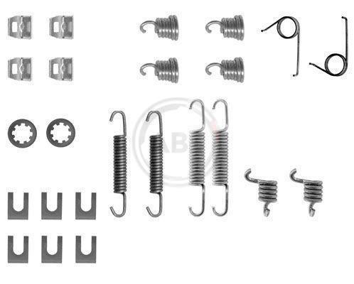 Kit d'accessoires pour mâchoire de frein à tambour A.B.S. ALL BRAKE SYSTEMS BV. ref. 0554Q