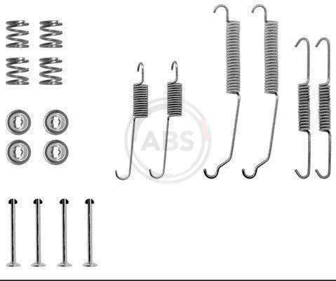 Kit d'accessoires pour mâchoire de frein à tambour A.B.S. ALL BRAKE SYSTEMS BV. ref. 0618Q
