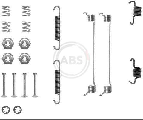 Kit d'accessoires pour mâchoire de frein à tambour A.B.S. ALL BRAKE SYSTEMS BV. ref. 0651Q