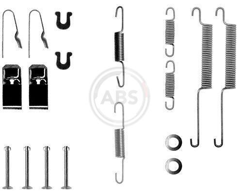 Kit d'accessoires pour mâchoire de frein à tambour A.B.S. ALL BRAKE SYSTEMS BV. ref. 0654Q