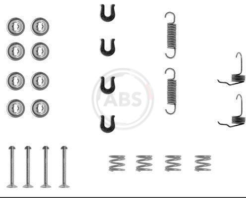 Kit d'accessoires pour mâchoire de frein à tambour A.B.S. ALL BRAKE SYSTEMS BV. ref. 0655Q