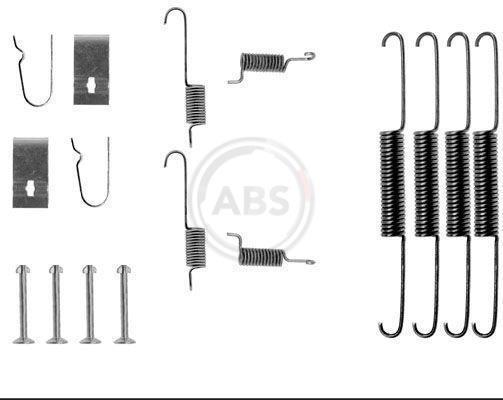 Kit d'accessoires pour mâchoire de frein à tambour A.B.S. ALL BRAKE SYSTEMS BV. ref. 0664Q