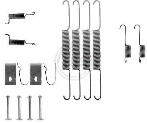Kit d'accessoires pour mâchoire de frein à tambour A.B.S. ALL BRAKE SYSTEMS BV. ref. 0670Q
