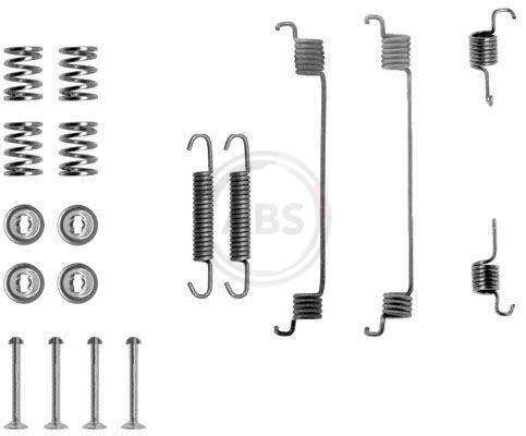 Kit d'accessoires pour mâchoire de frein à tambour A.B.S. ALL BRAKE SYSTEMS BV. ref. 0672Q