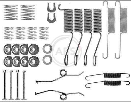 Kit d'accessoires pour mâchoire de frein à tambour A.B.S. ALL BRAKE SYSTEMS BV. ref. 0697Q