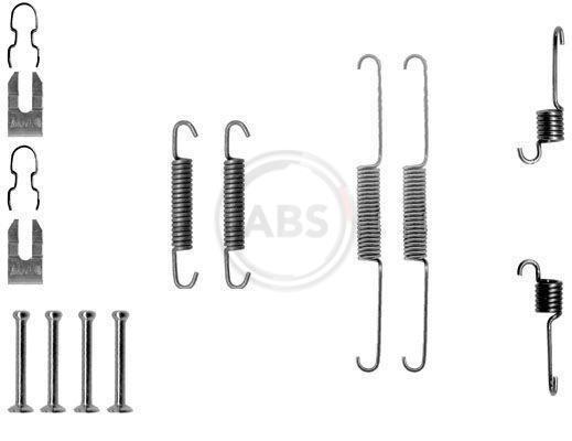 Kit d'accessoires pour mâchoire de frein à tambour A.B.S. ALL BRAKE SYSTEMS BV. ref. 0763Q