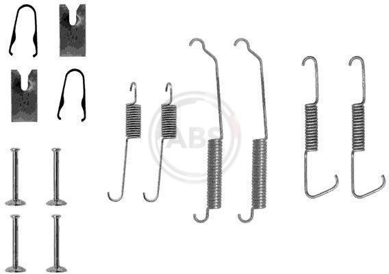 Kit d'accessoires pour mâchoire de frein à tambour A.B.S. ALL BRAKE SYSTEMS BV. ref. 0773Q
