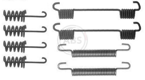 Kit d'accessoires pour mâchoire de frein à tambour A.B.S. ALL BRAKE SYSTEMS BV. ref. 0775Q