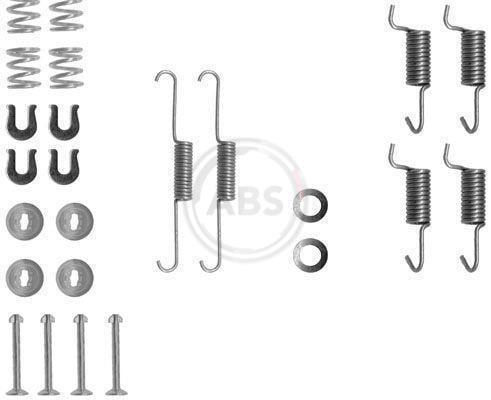 Kit d'accessoires pour mâchoire de frein à tambour A.B.S. ALL BRAKE SYSTEMS BV. ref. 0788Q