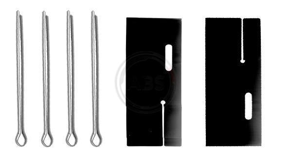 Kit acessórios de pastilhas de travão A.B.S. ALL BRAKE SYSTEMS BV. ref. 0908Q