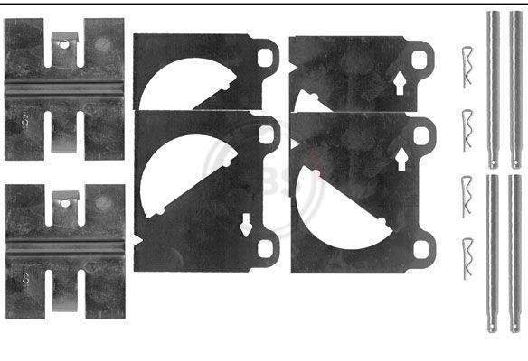 Kit acessórios de pastilhas de travão A.B.S. ALL BRAKE SYSTEMS BV. ref. 0950Q