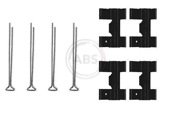 Kit d'accessoires pour plaquette de frein à disque A.B.S. ALL BRAKE SYSTEMS BV. 0951Q