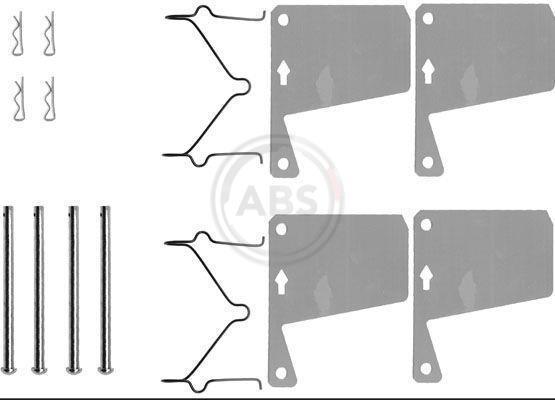 Kit acessórios de pastilhas de travão A.B.S. ALL BRAKE SYSTEMS BV. ref. 0960Q