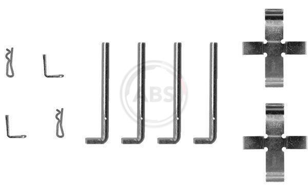 Kit acessórios de pastilhas de travão A.B.S. ALL BRAKE SYSTEMS BV. ref. 0968Q