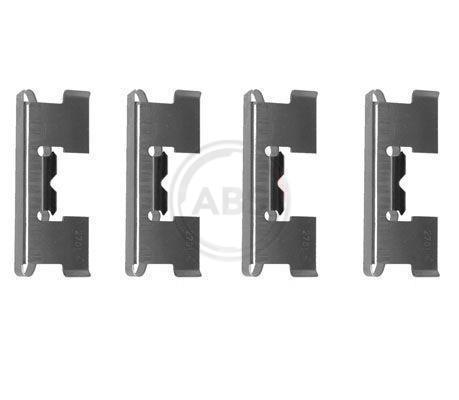 Kit acessórios de pastilhas de travão A.B.S. ALL BRAKE SYSTEMS BV. ref. 1017Q