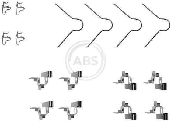 Kit acessórios de pastilhas de travão A.B.S. ALL BRAKE SYSTEMS BV. ref. 1030Q