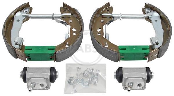 Jeu de 4 mâchoires de frein (Garniture de frein à tambour) A.B.S. ALL BRAKE SYSTEMS BV. ref. 111464