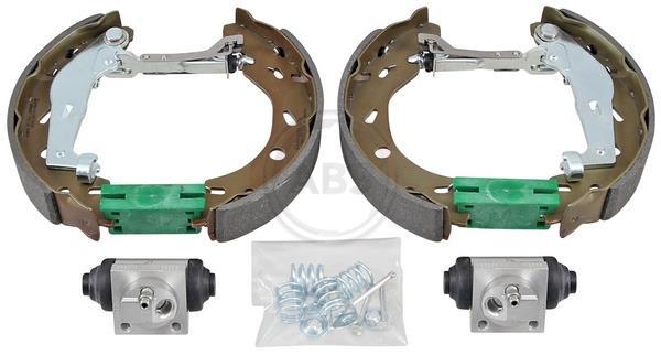 Jeu de 4 mâchoires de frein (Garniture de frein à tambour) A.B.S. ALL BRAKE SYSTEMS BV. ref. 111474
