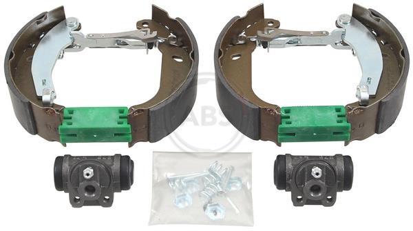 Jeu de 4 mâchoires de frein (Garniture de frein à tambour) A.B.S. ALL BRAKE SYSTEMS BV. ref. 111498