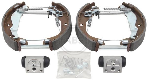 Jeu de 4 mâchoires de frein (Garniture de frein à tambour) A.B.S. ALL BRAKE SYSTEMS BV. ref. 111500