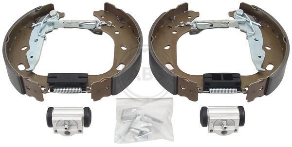 Jeu de 4 mâchoires de frein (Garniture de frein à tambour) A.B.S. ALL BRAKE SYSTEMS BV. ref. 111511