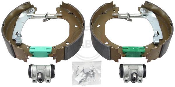 Jeu de 4 mâchoires de frein (Garniture de frein à tambour) A.B.S. ALL BRAKE SYSTEMS BV. ref. 111513
