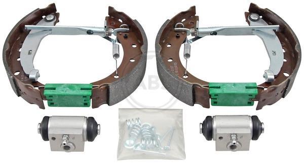 Jeu de 4 mâchoires de frein (Garniture de frein à tambour) A.B.S. ALL BRAKE SYSTEMS BV. ref. 111514