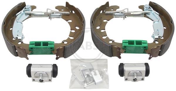 Jeu de 4 mâchoires de frein (Garniture de frein à tambour) A.B.S. ALL BRAKE SYSTEMS BV. ref. 111516