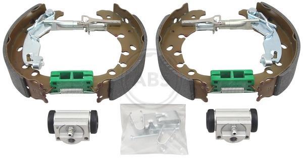 Jeu de 4 mâchoires de frein (Garniture de frein à tambour) A.B.S. ALL BRAKE SYSTEMS BV. ref. 111519