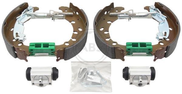 Jeu de 4 mâchoires de frein (Garniture de frein à tambour) A.B.S. ALL BRAKE SYSTEMS BV. ref. 111520
