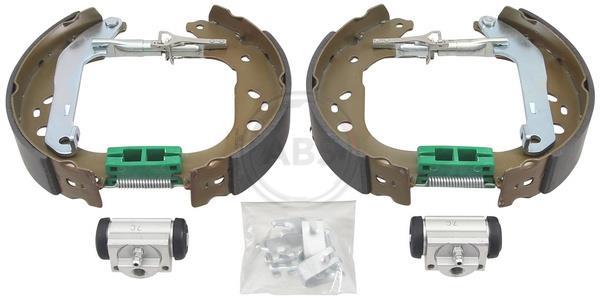Jeu de 4 mâchoires de frein (Garniture de frein à tambour) A.B.S. ALL BRAKE SYSTEMS BV. ref. 111521